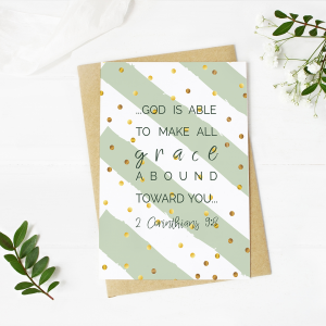 God is Able Blank Card